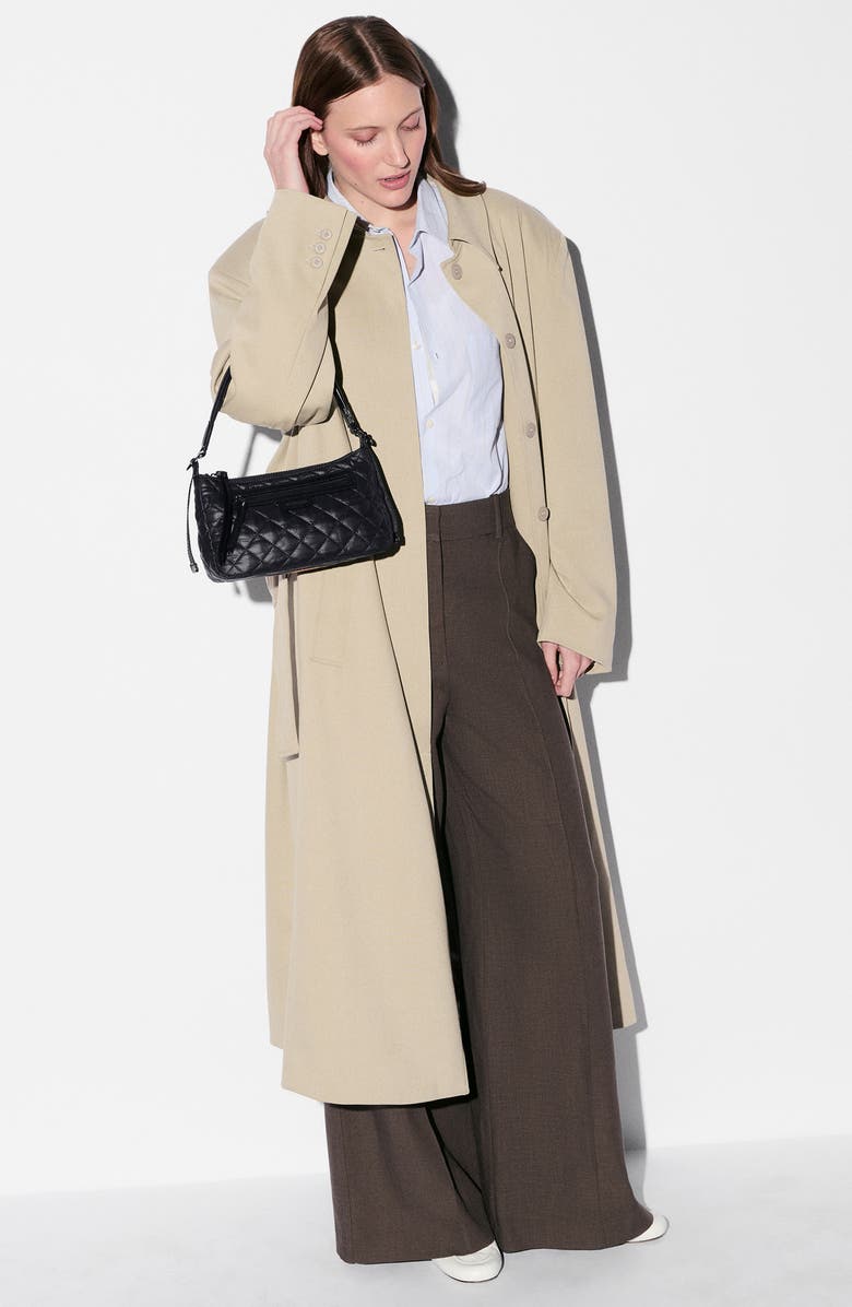 MZ Wallace Small Park Quilted Nylon Shoulder Bag, Alternate, color, Black