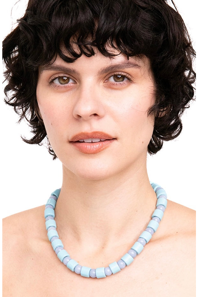 Bead One Sundry Necklace, Alternate, color, Pool & Blue Lace Agate