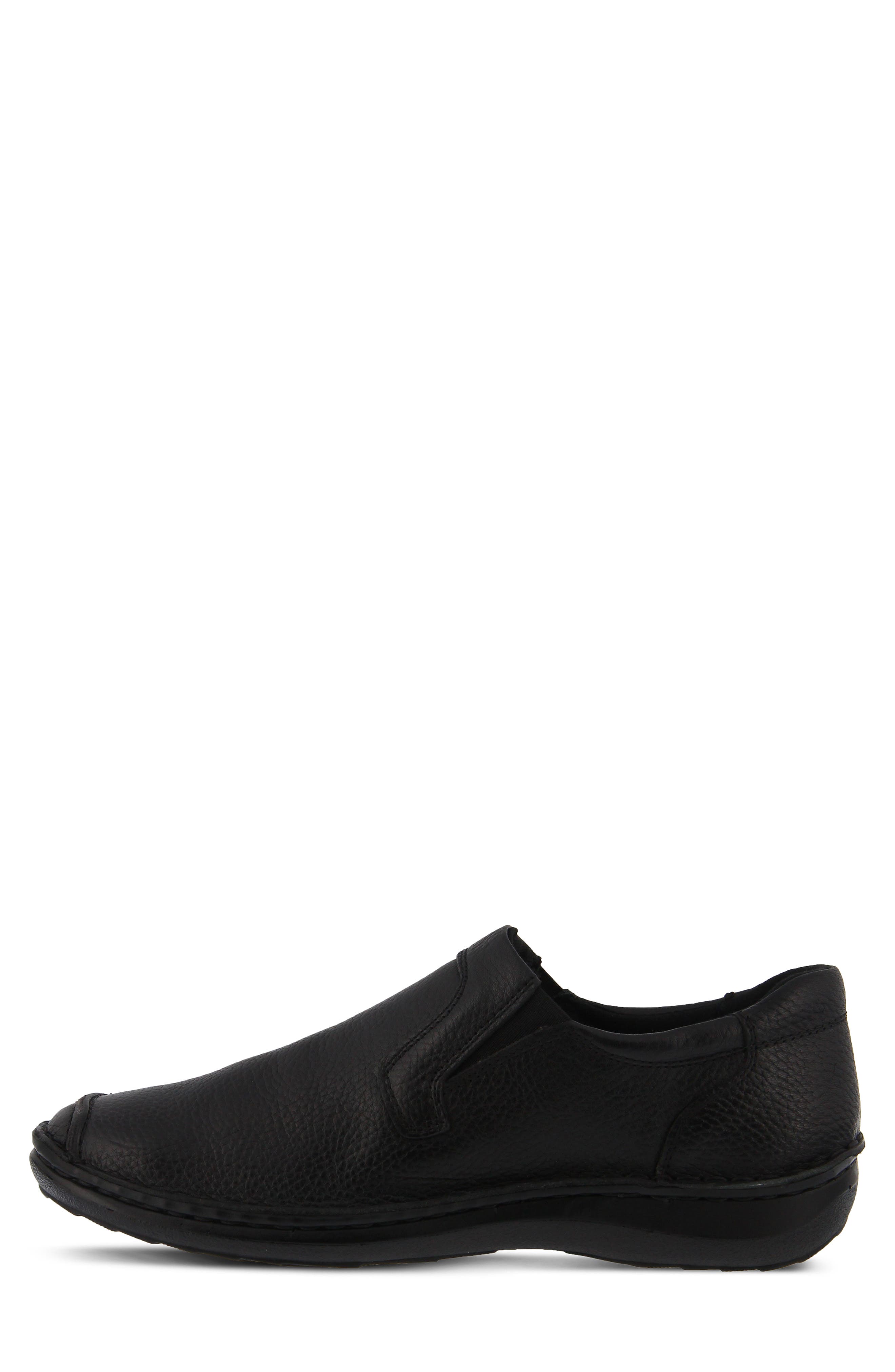 Spring Step Niccolo Moc Toe Loafer, Alternate, color, Black