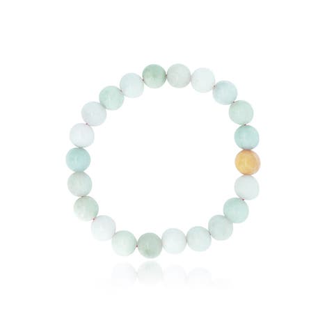 Jade Bead Stretch Bracelet