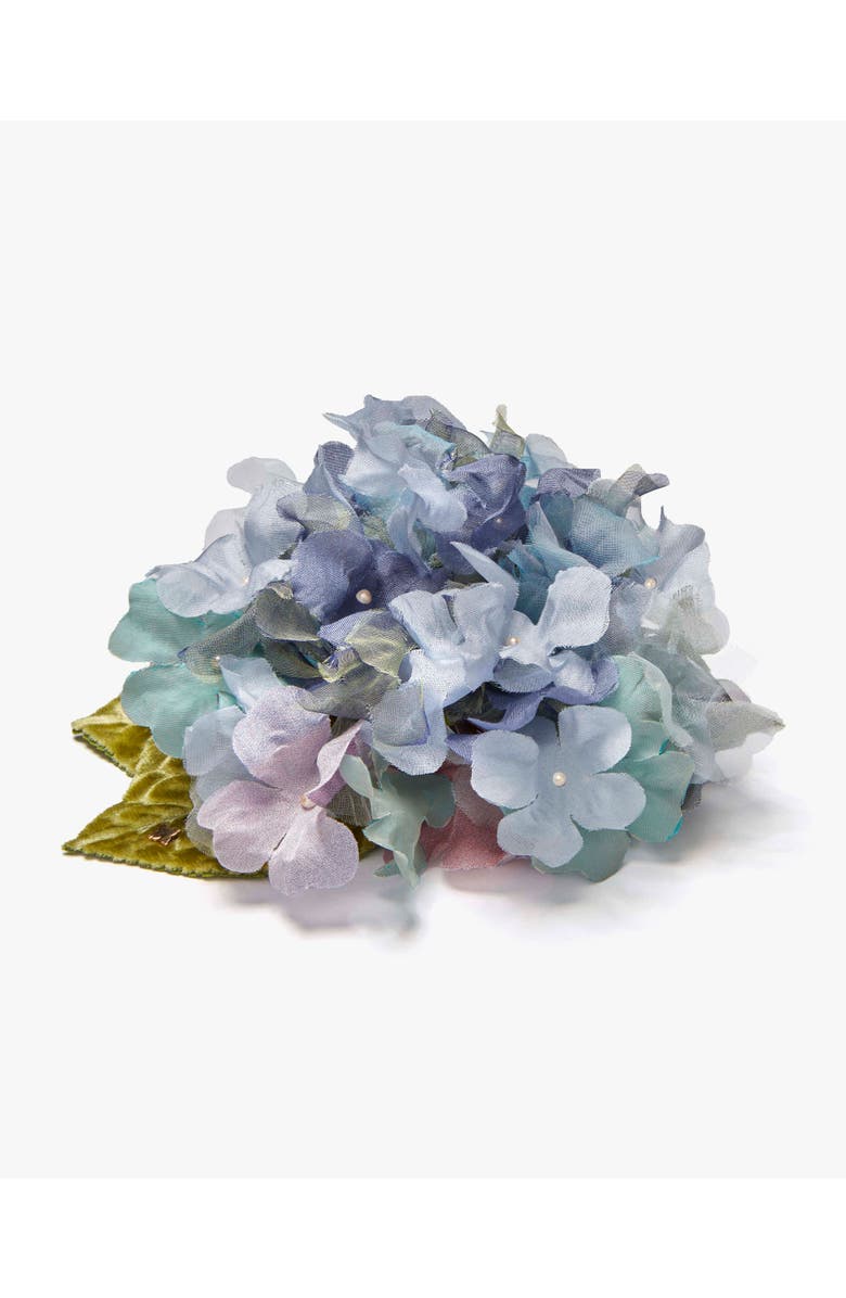 Helena Simon The Blue Hydrangea Floral Brooch, Alternate, color, Blue