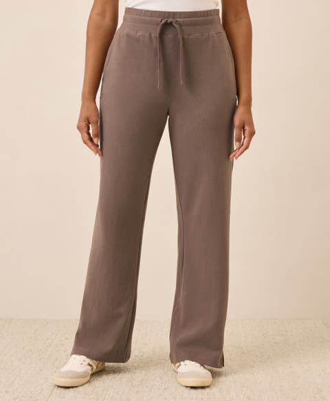 Organic Cotton CloudKnit Wide Leg Pant