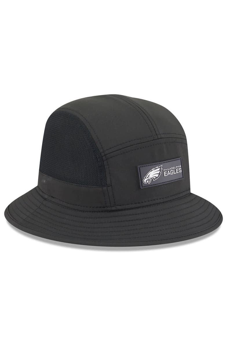 New Era Men's New Era Black Philadelphia Eagles 2025 Sideline Bucket Hat, Alternate, color, Black