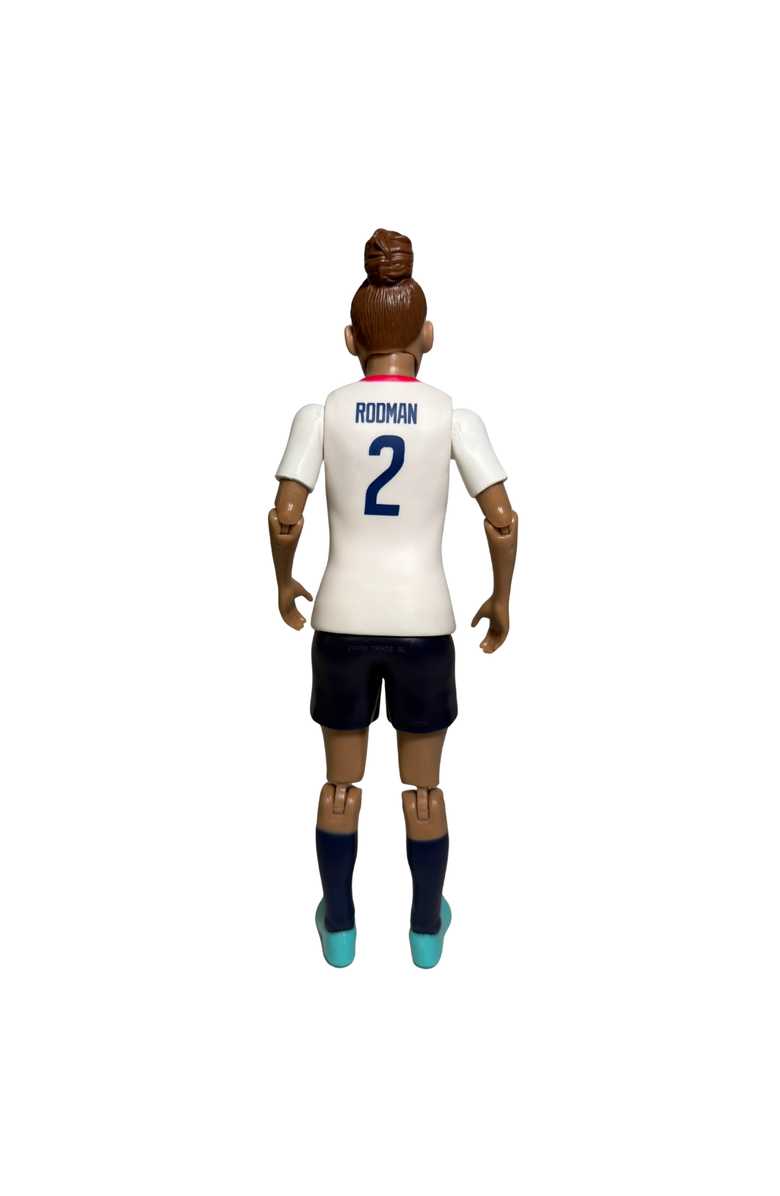 Banbo Toys SOCKERS USWNT Trinity Rodman 8" Collectible Soccer Action Figure, Alternate, color, White