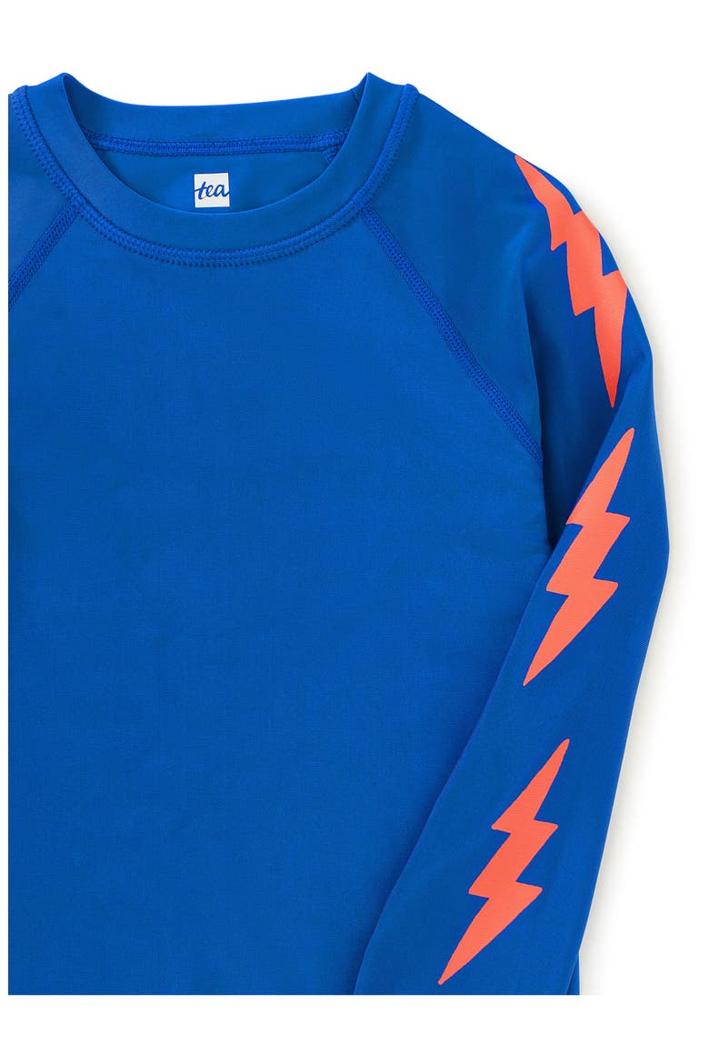 Bolt Sleeve Rash Guard, Alternate, color, Imperial