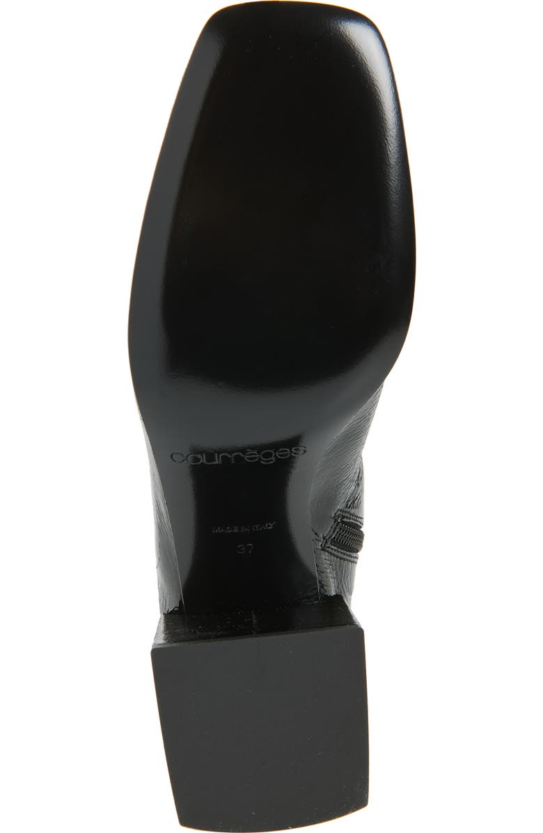 Courrèges Re-Edition Vinyl Ankle Boot, Alternate, color, Black