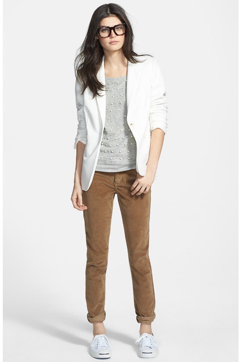 One Button Blazer, Alternate, color, NEW IVORY
