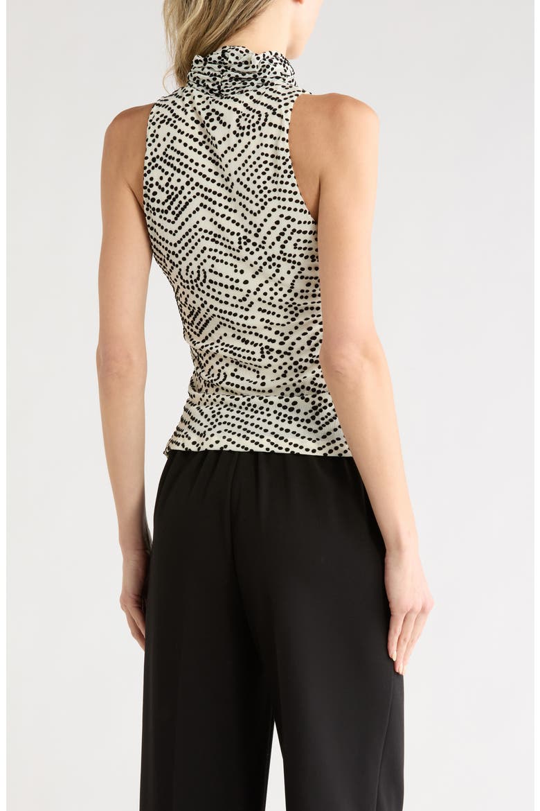 Frances Top, Alternate, color, BATIK DOT IVORY/ BLACK