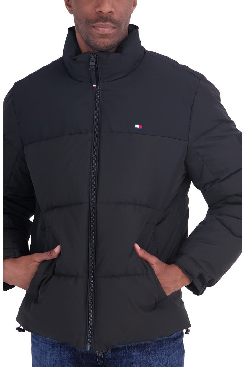 Heavyweight Puffer Jacket, Main, color, BLACK
