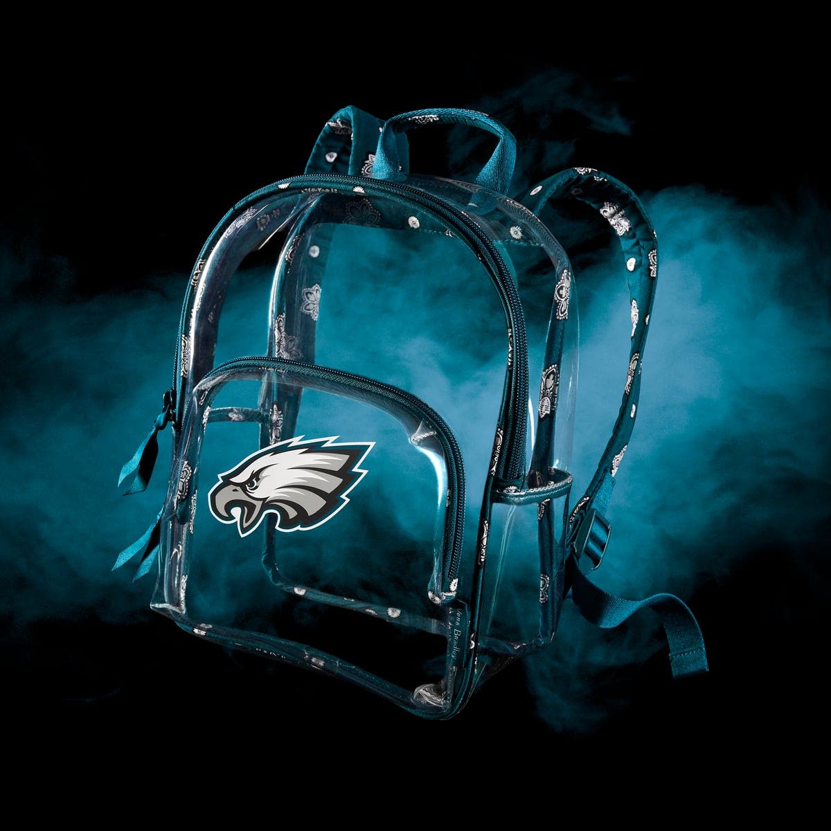 VERA BRADLEY Philadelphia Eagles Vera Bradley Clear Small Backpack ...