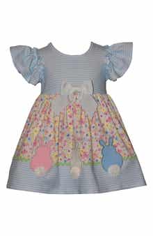 Iris & Ivy Bunny Appliqué Dress