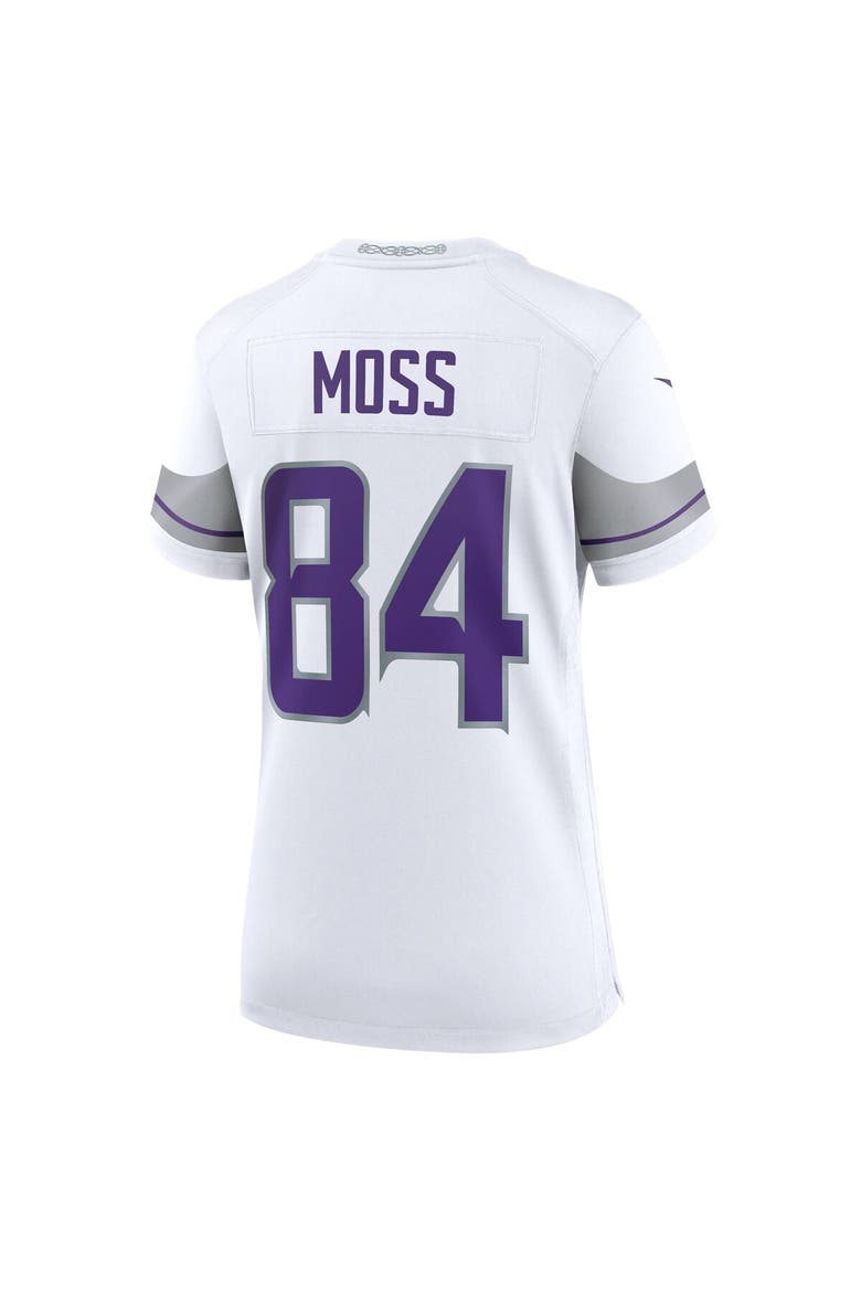 Women's Nike Randy Moss White Minnesota Vikings Alternate Retired Player Game Jersey, Alternate, color, White