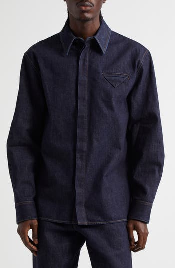 激安先着 Bottega Veneta Cotton Denim Button-Up Shirt | Nordstrom トップス