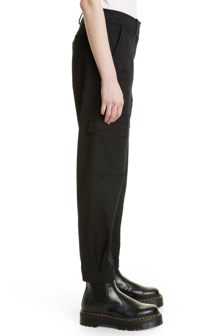 Elian Cotton Blend Utility Pants, Alternate, color, BLACK