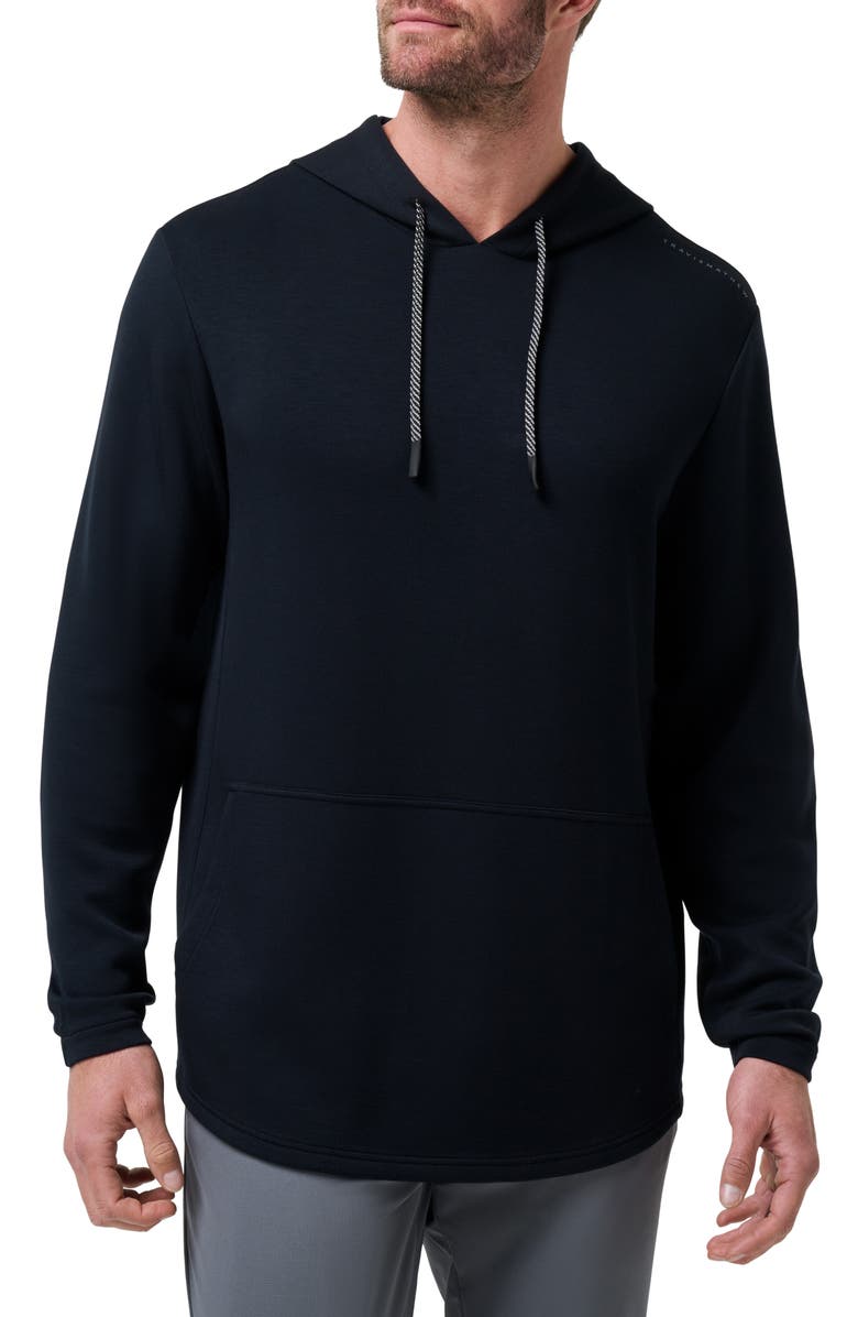 TravisMathew Fibercloud Hoodie, Main, color, Black