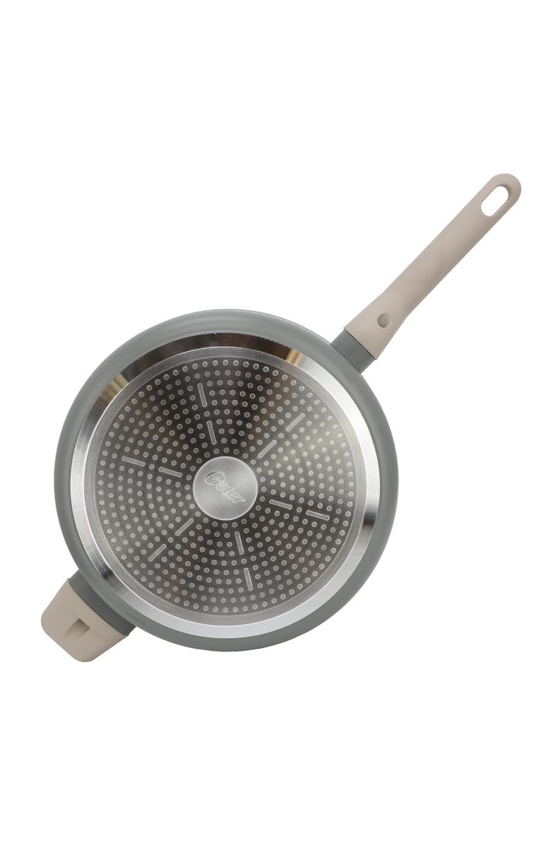 OSTER Ambrose 4.5 Quart Nonstick Aluminum Saute Pan with Lid, Alternate, color, Grey