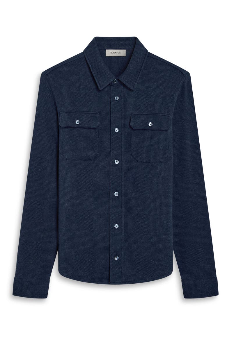Long Sleeve Knit Button Down Shirt, Alternate, color, NAVY