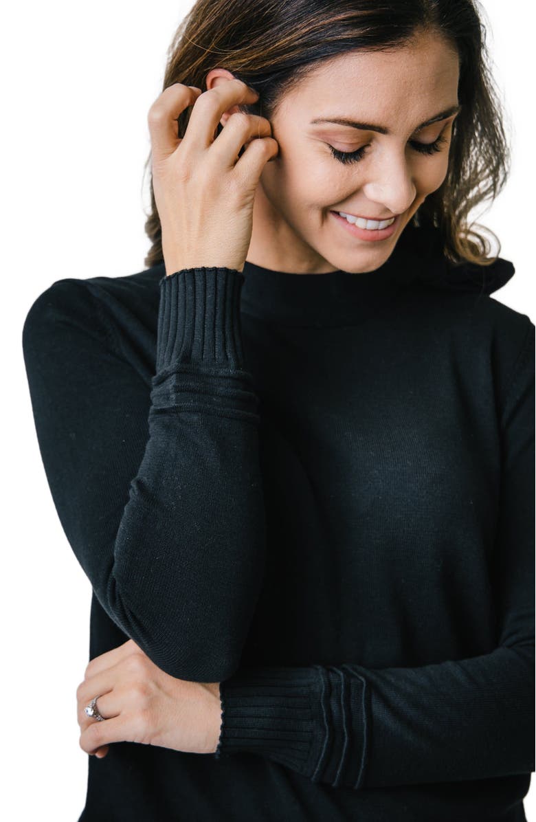 Hope & Henry Women's Tie-Neck Sweater, Alternate, color, 