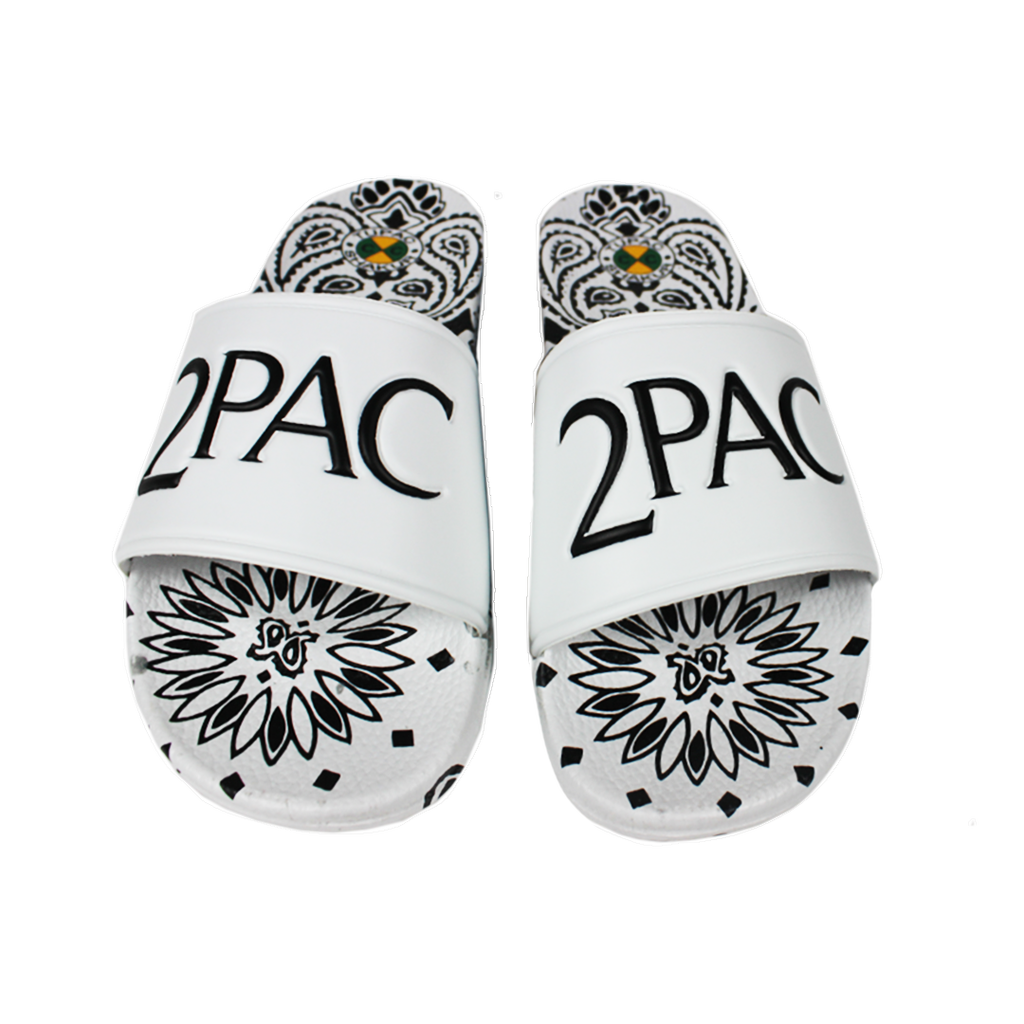 Cross Colours 2pac Paisley Slides In White