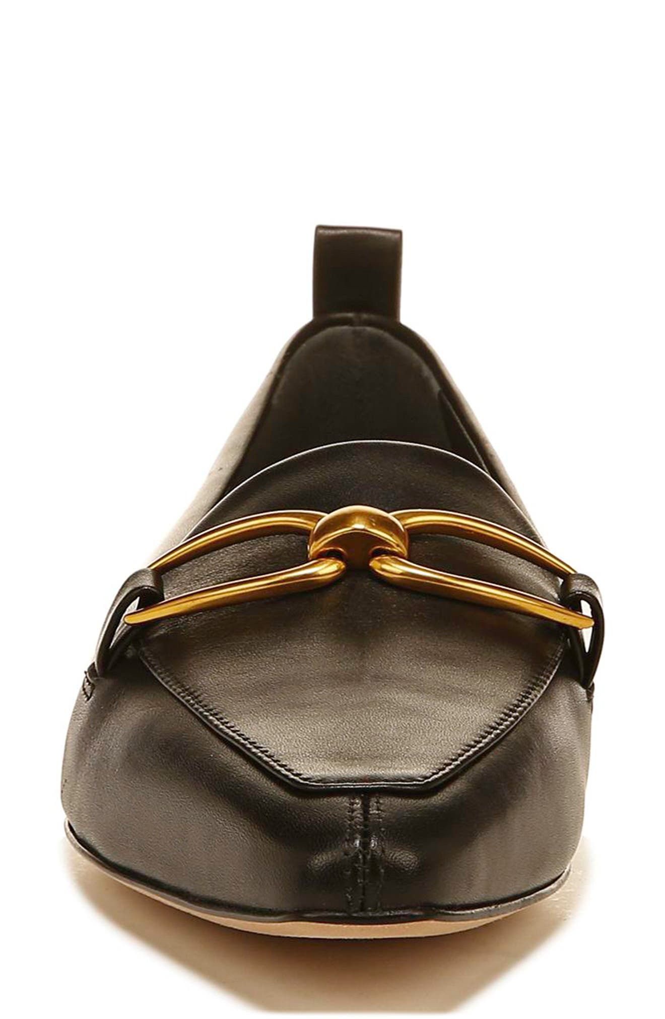 Veronica Beard Champlain Chain Pointed Toe Flat, Alternate, color, 