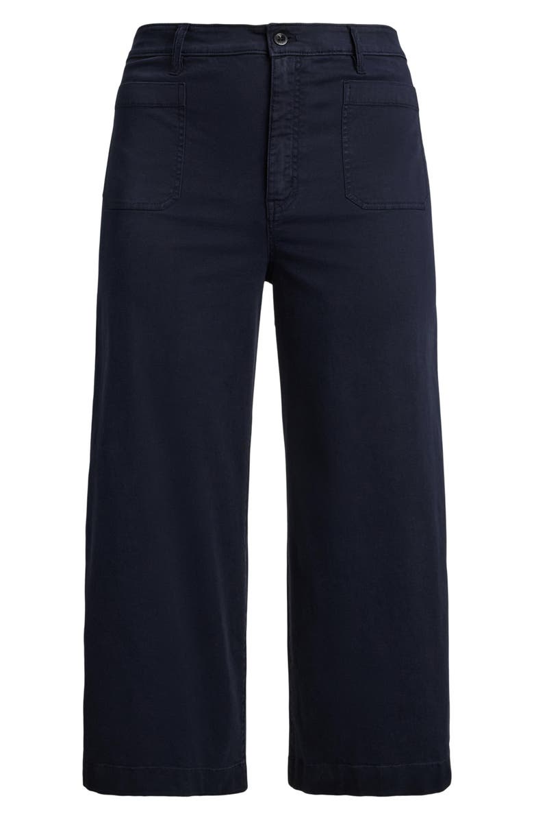 Lauren Ralph Lauren Stretch Cotton Twill Crop Pants, Alternate, color, Lauren Navy