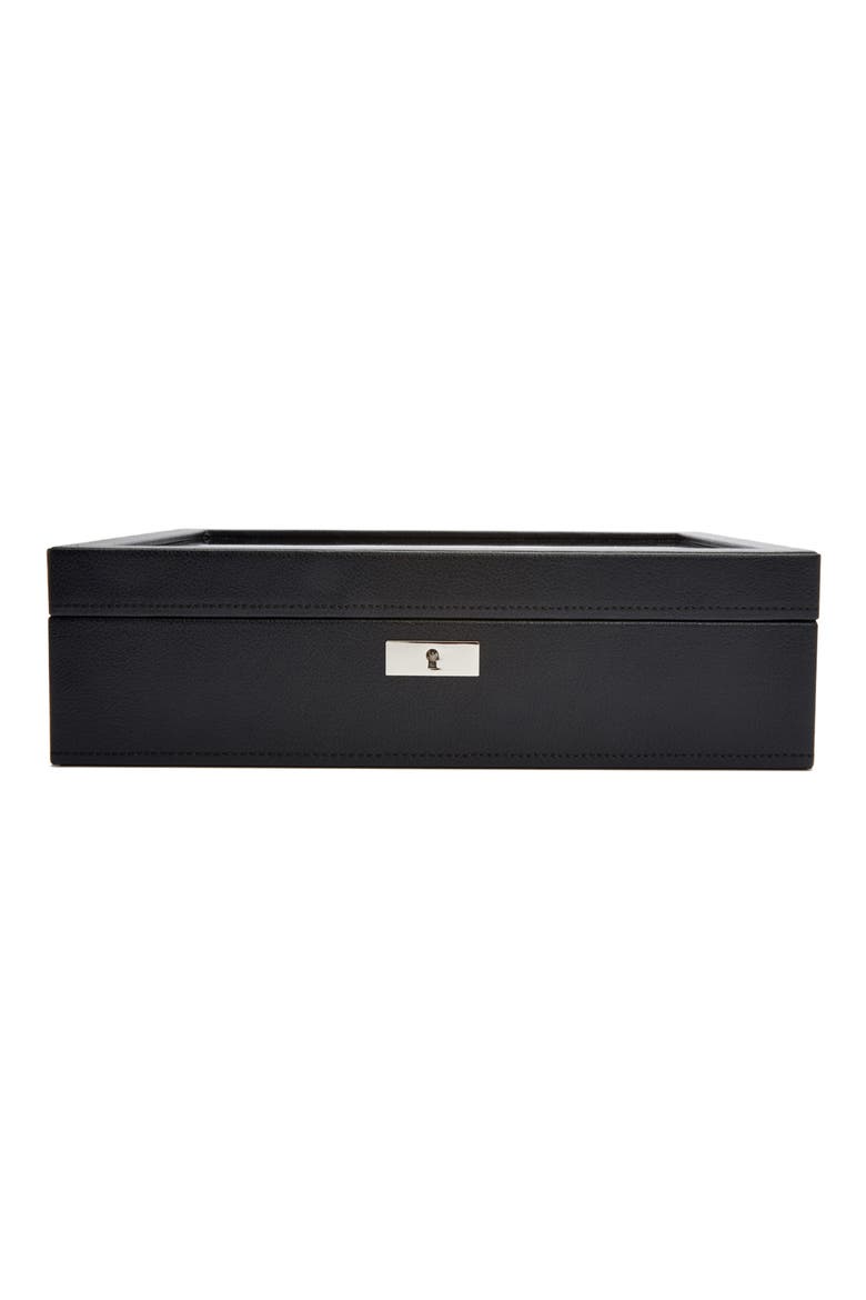 Roadster 15 Piece Watch Box, Alternate, color, BLACK