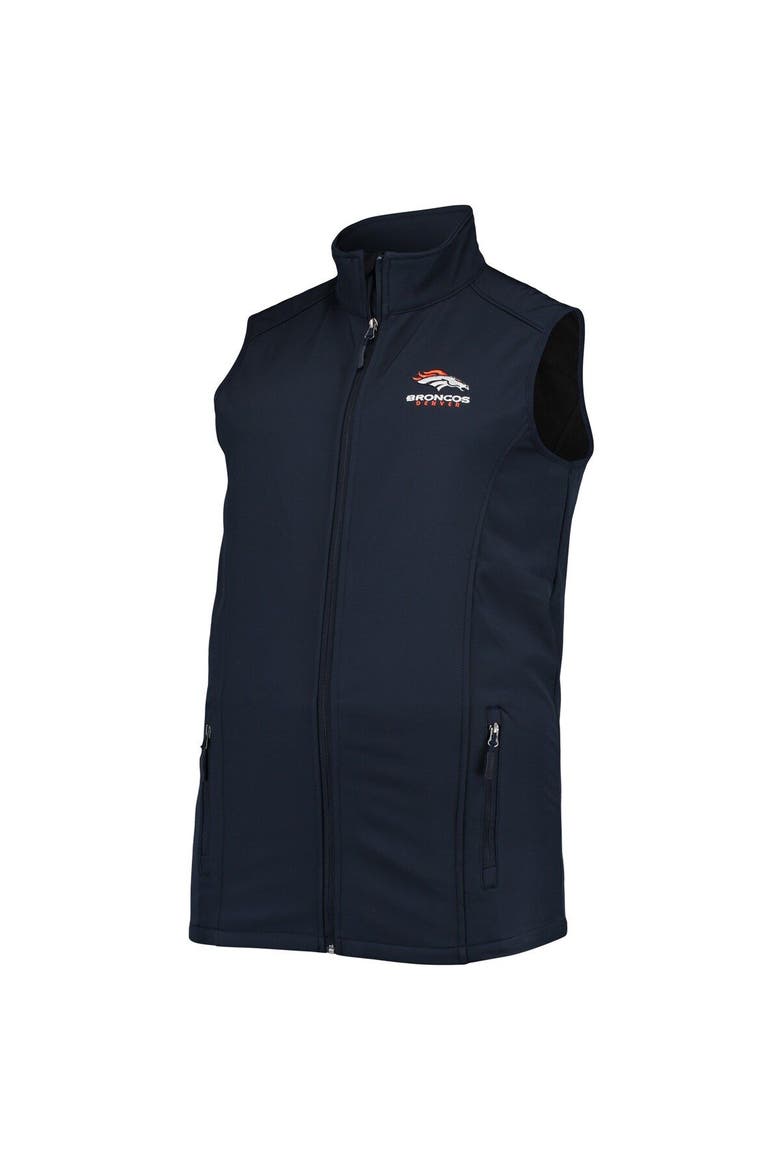Men's Dunbrooke Navy Denver Broncos Big & Tall Archer Softshell Full-Zip Vest, Alternate, color, Navy