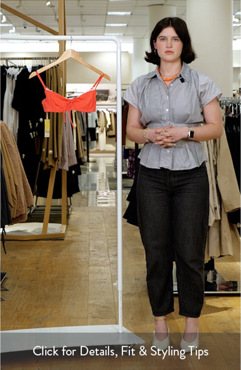 Cherry Crush Karl Reversible Lace Trim Underwire Bikini Top, sales video thumbnail