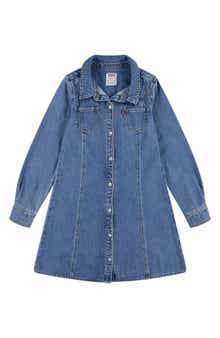 Levi's® Long Sleeve Denim Shirtdress