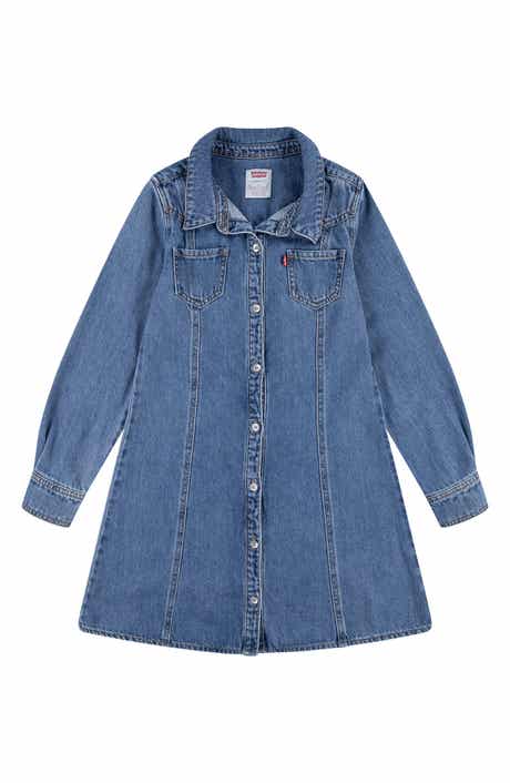 Levi's® Long Sleeve Denim Shirtdress