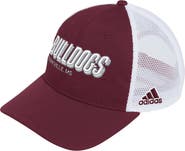 adidas Men's adidas Maroon Mississippi State Bulldogs Mascot Block Letter Slouch Trucker Adjustable Hat