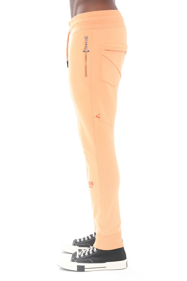 Zip Pocket Cotton Sweatpants, Alternate, color, APRICOT