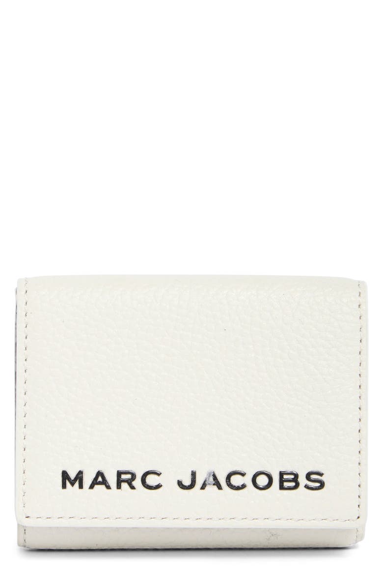 Medium Leather Trifold Wallet, Main, color, COTTON MULTI