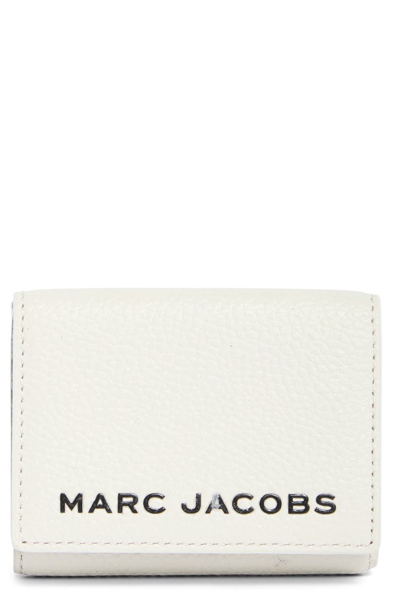 Marc Jacobs Medium Leather Trifold Wallet, Main, color,