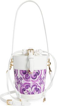 Dolce&Gabbana Capri Majolica Canvas Bucket Bag