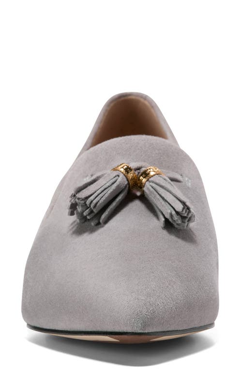 Cole Haan Vanya Tassel Flat In Gray