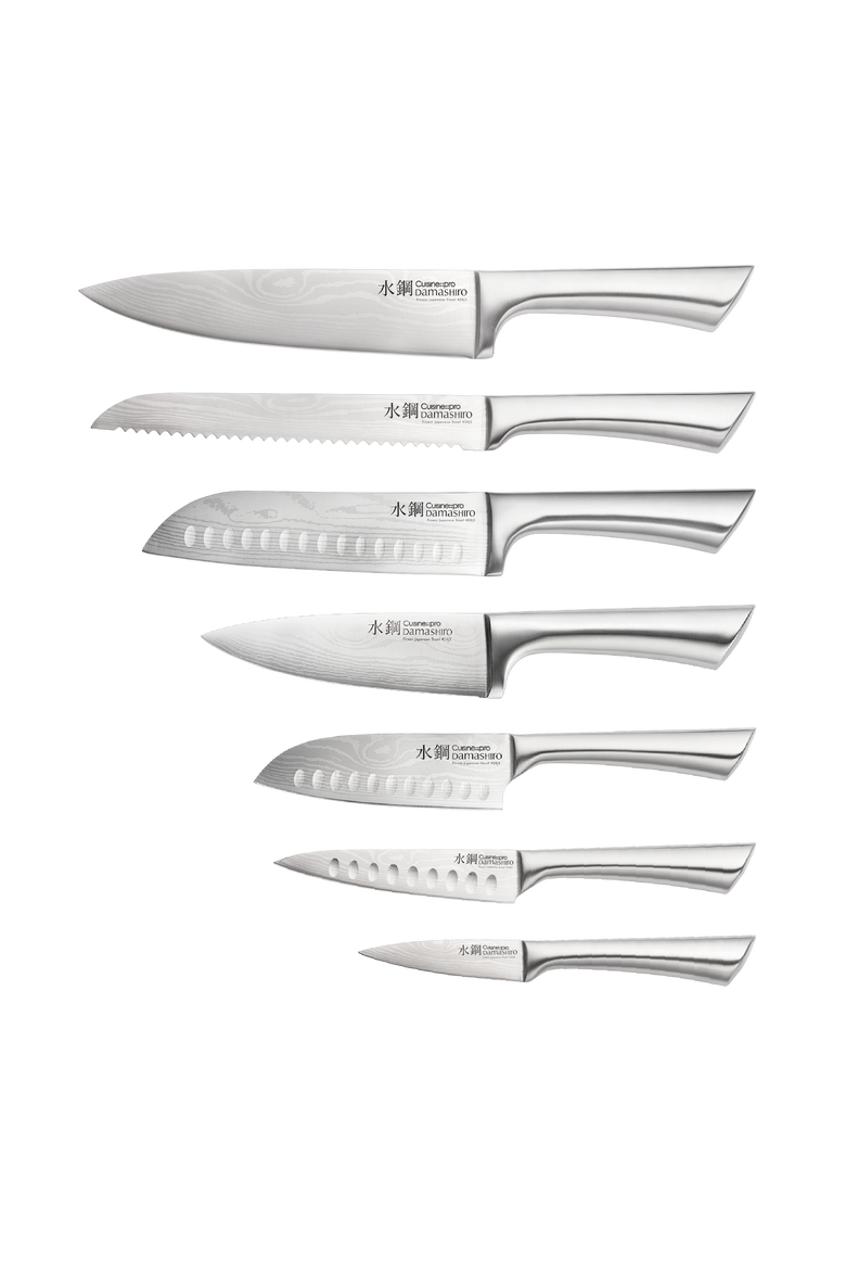 Damashiro® 8-Piece Satori Knife Block, Alternate, color, Silver