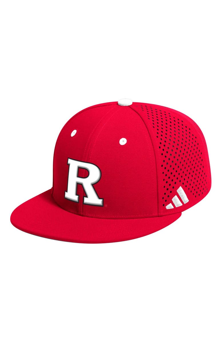 adidas Men's adidas Scarlet Rutgers Scarlet Knights On-Field Baseball Fitted Hat, Alternate, color, Scarlet