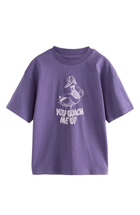 Kids' Quack Me Up Cotton Graphic T-Shirt (Big Kid)