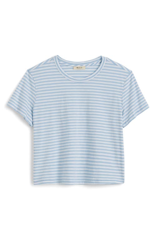 Madewell Stripe Boxy Crop Slub T-shirt