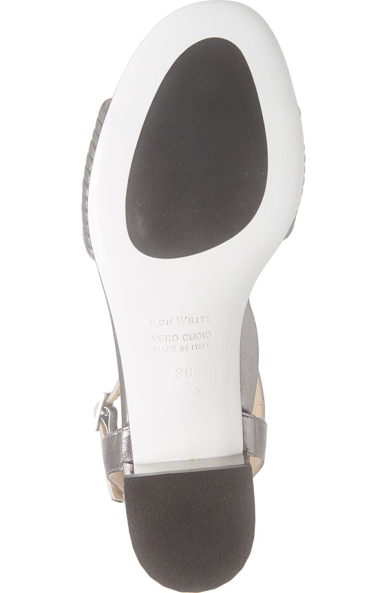 Ron White Evelyn Metallic Leather Sandal, Alternate, color,