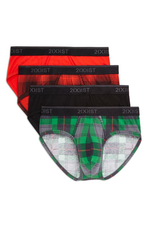 4-Pack No-Show Stretch Briefs