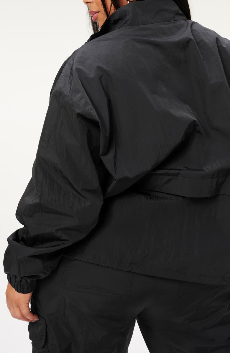 Good American Essential Nylon Anorak, Alternate, color, 