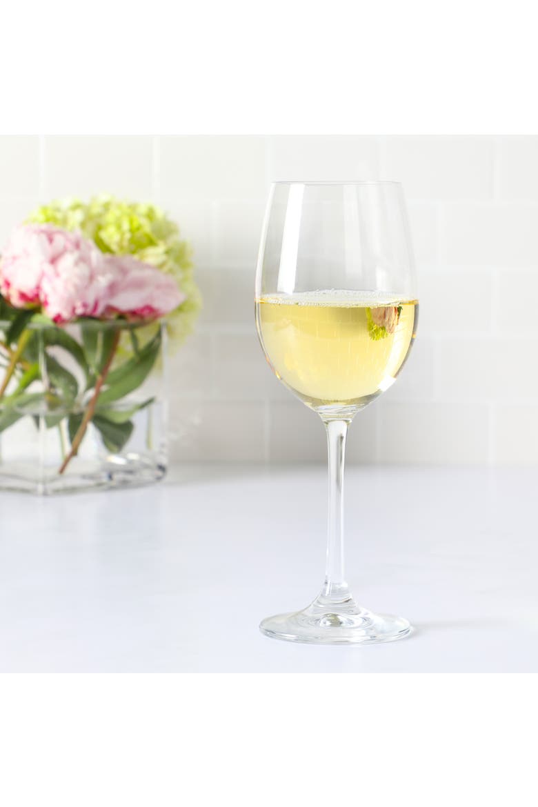 Vivica Stemmed Wine Glasses, Alternate, color, White