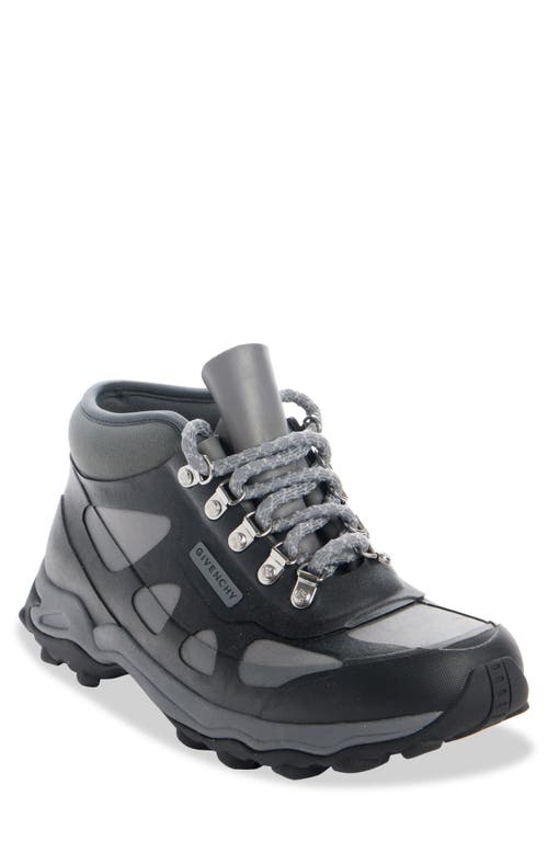 Givenchy Bogs Lace-up Low Sneakers In Black/grey