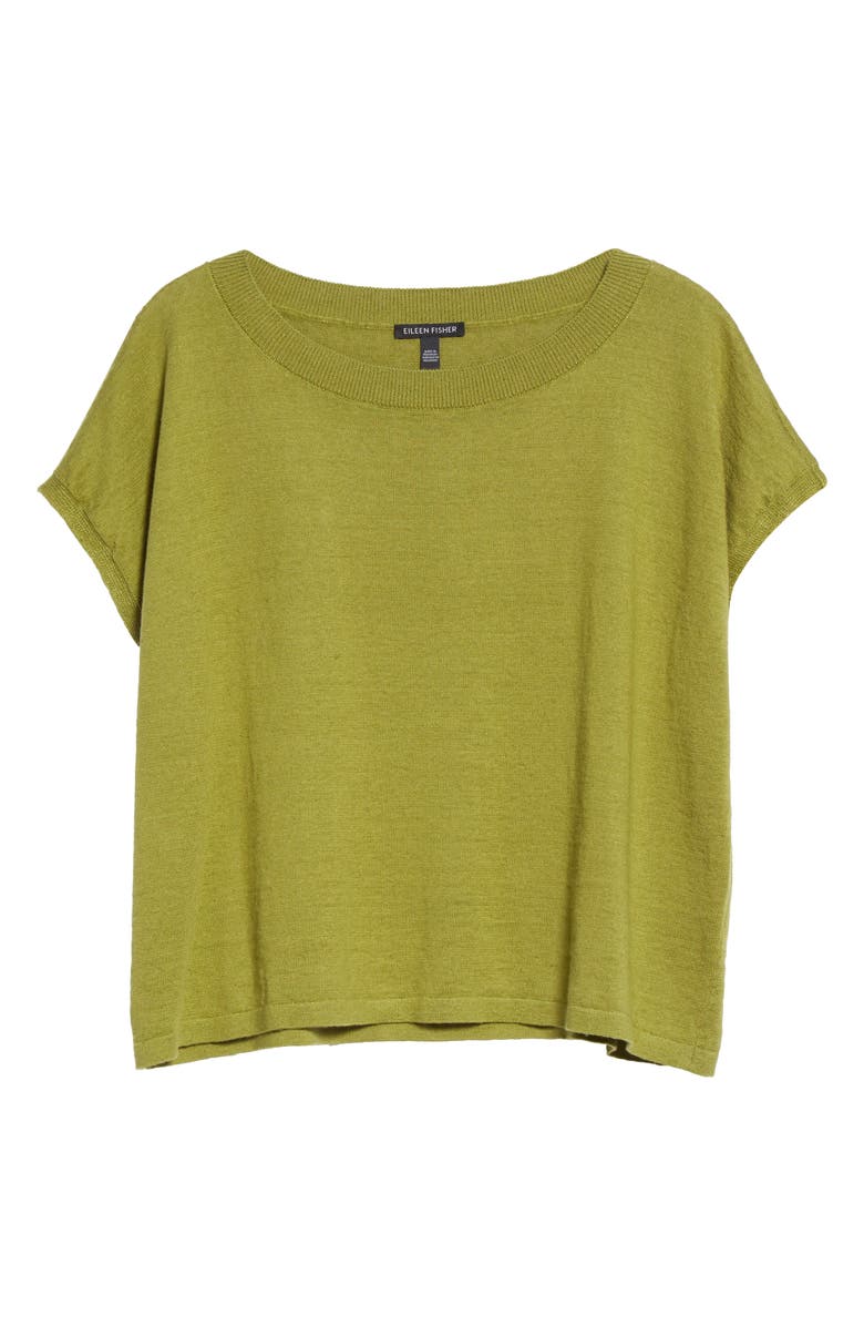 Eileen Fisher Organic Linen & Organic Cotton Sweater, Alternate, color,
