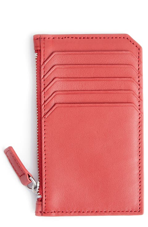 Zip Leather Card Case