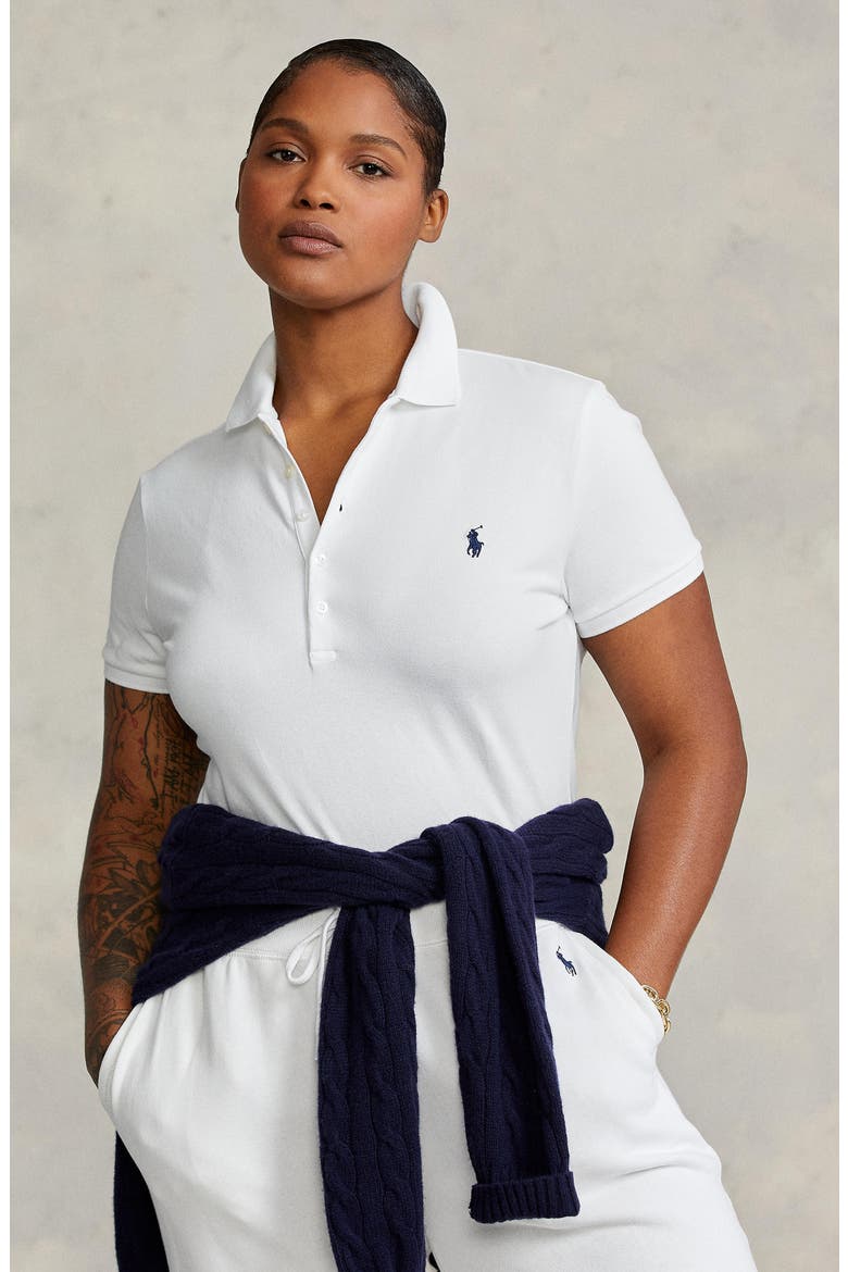 Julie Piqué Polo, Alternate, color, WHITE