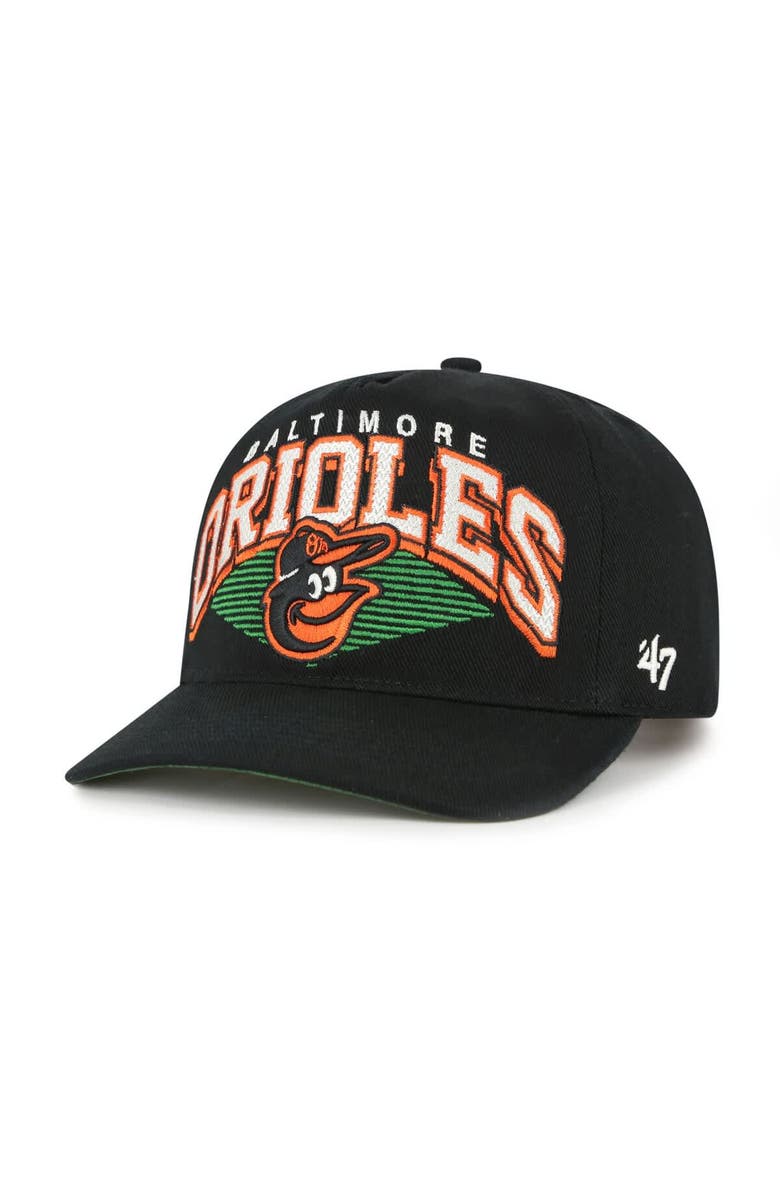'47 Men's '47 Black Baltimore Orioles Pomona Hitch Adjustable Hat, Main, color, Black