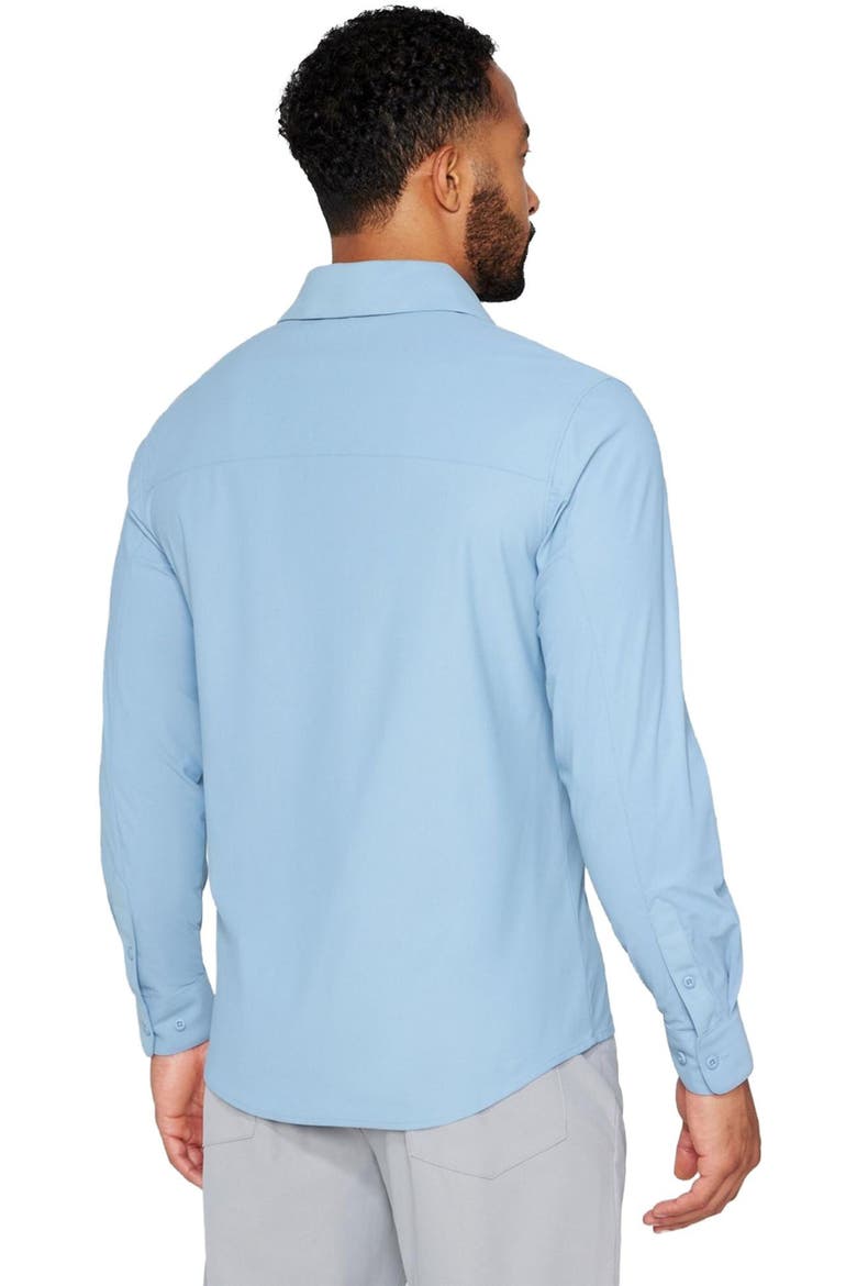 Men's The Don Long Sleeve Button Up (slim Fit), Alternate, color, Newport Blue